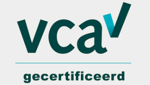 VCA logo met het woord 'gecertificeerd' eronder.